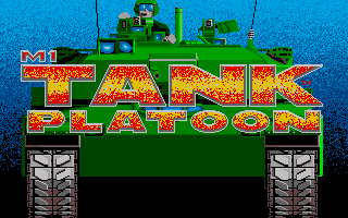 M1 Tank Platoon title screen for Atari ST